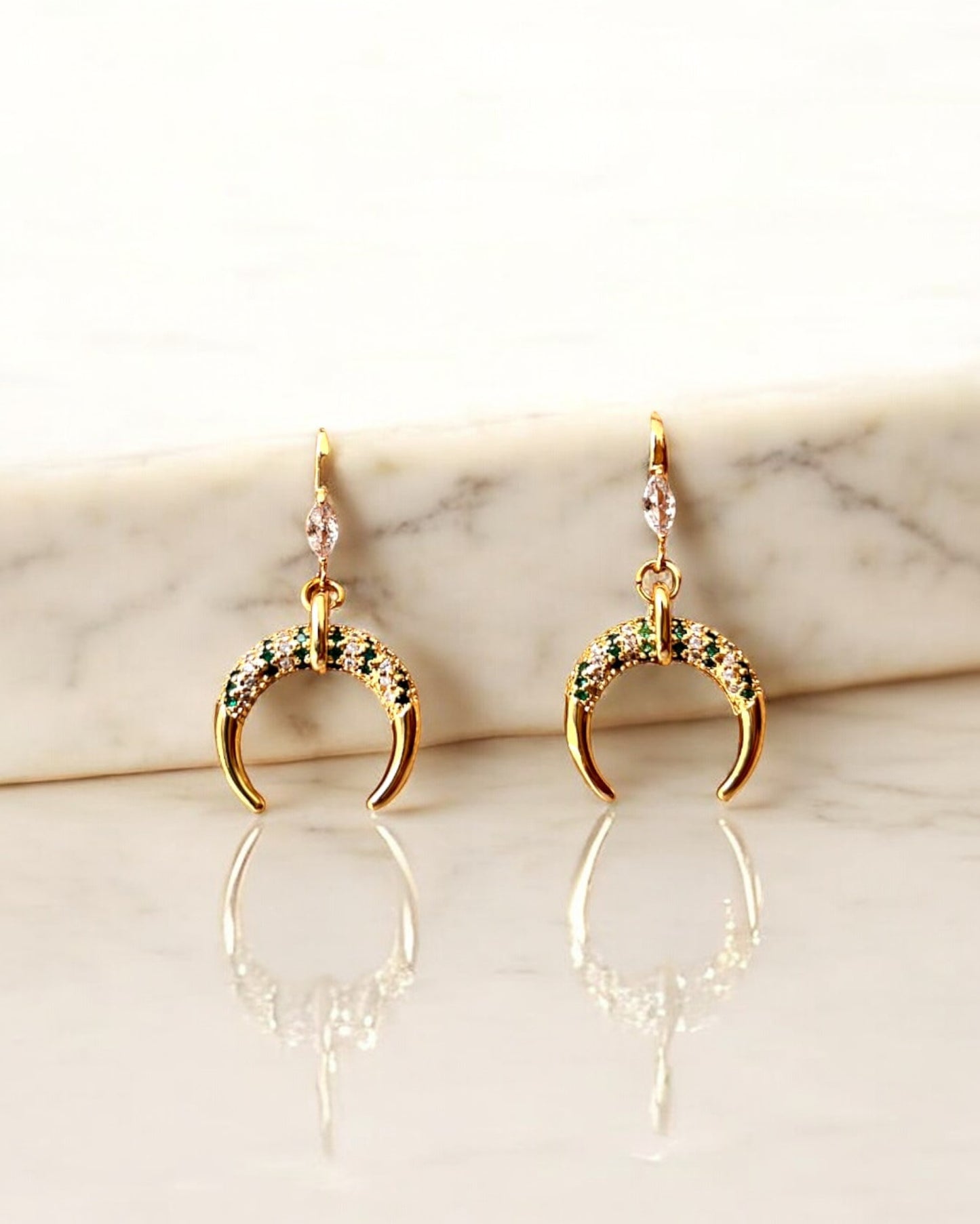 Aretes Cuerno Gold